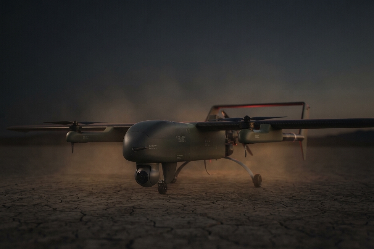 Shyena Mk1 covert VTOL surveillance aircraft